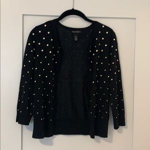 Adorable pearl polka dotted cardigan